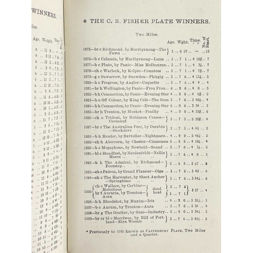 2 - (Australian Horse Racing) Victoria Racing Club 1900. Spring Meeting Official Programme. Steeplechase... 