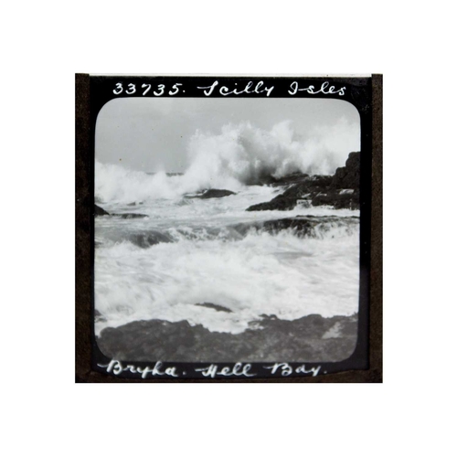 201A - (Isles of Scilly) A good collection of seventy three glass lantern slides Mostly depicting the Isles... 