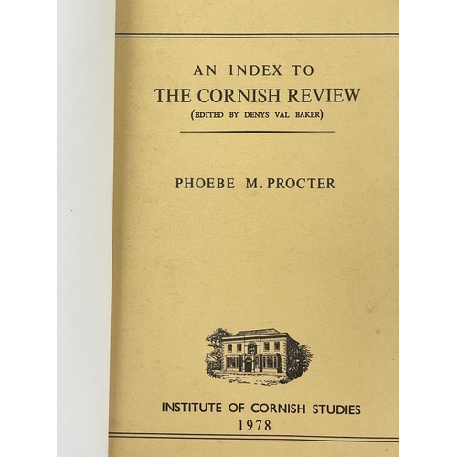 203 - Deny Val Baker (ed) The Cornish Review Volumes 1 to 27 of the second series, bound in a uniform gree... 