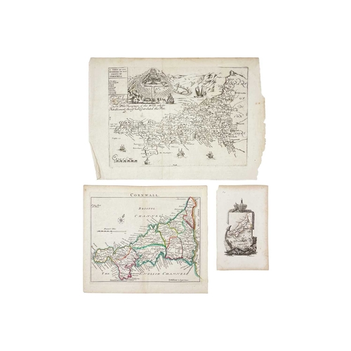 205 - (Cornwall) A fine collection of (mostly) scarce maps Richard Blome. 'A Table of the Hundreds in the ... 