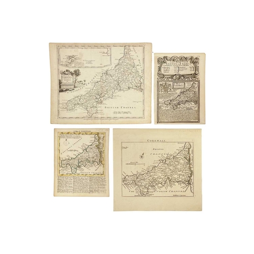 205 - (Cornwall) A fine collection of (mostly) scarce maps Richard Blome. 'A Table of the Hundreds in the ... 