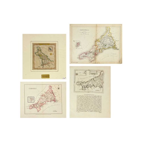 206 - (Cornwall) Thirteen maps John Wilkes and Samuel Neele. 'Cornwall,' uncoloured, small nibbles to edge... 