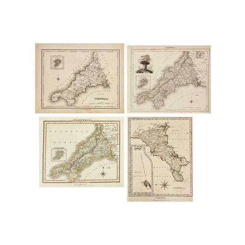 206 - (Cornwall) Thirteen maps John Wilkes and Samuel Neele. 'Cornwall,' uncoloured, small nibbles to edge... 