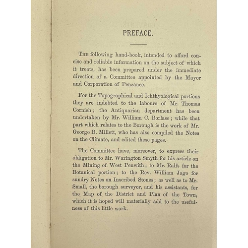 217 - (Penzance) Eight ephemeral publications 'The Offical Guide to Penzance,' original blue cloth with gi... 