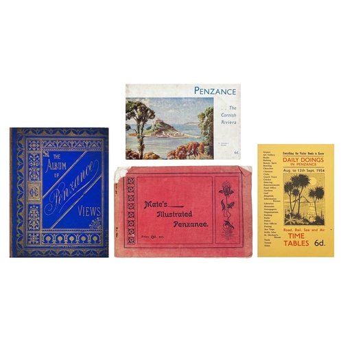 217 - (Penzance) Eight ephemeral publications 'The Offical Guide to Penzance,' original blue cloth with gi... 