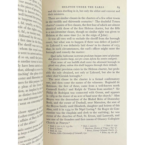 221 - (Cornwall) H. Spencer Toy The Cornish Pocket Borough Signed by the author to the title page, origina... 