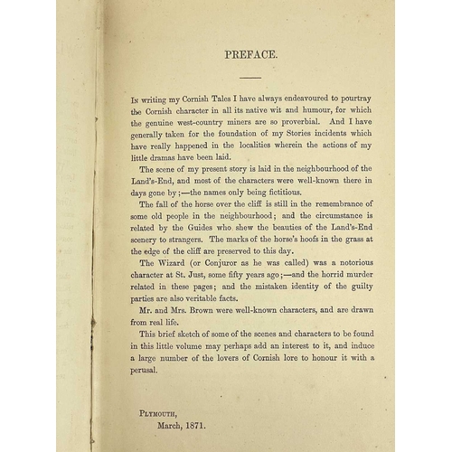 223 - William Bentinck Forfar The Wizard of West Penwith First edition, rebound in quarter leather with ma... 