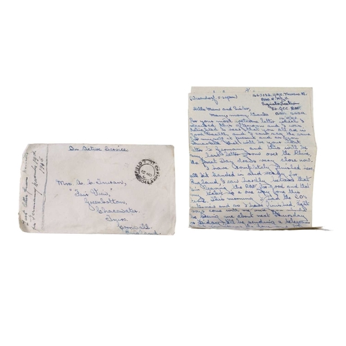 225 - (Cornwall and WW2) A Remarkable Archive of WWII Letters (1942–1946) Melville Truran, No. 35 (Army Co... 