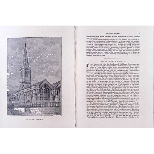 240 - (St Mary's Church and Truro Cathedral) Rare engraving, medallion, and printed materials An early eng... 