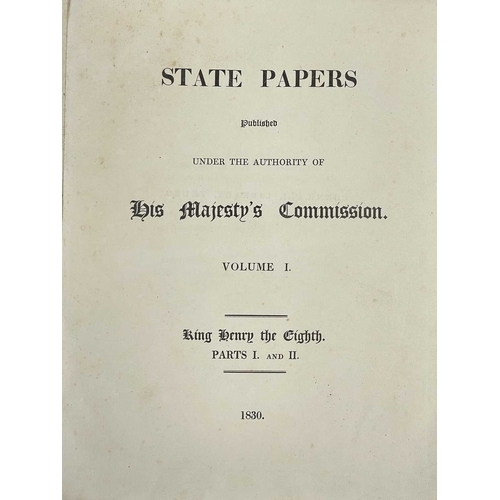 251 - (Henry VIII) State Papers Published Under Authority of His Majesty's Commission Two volumes, parts I... 