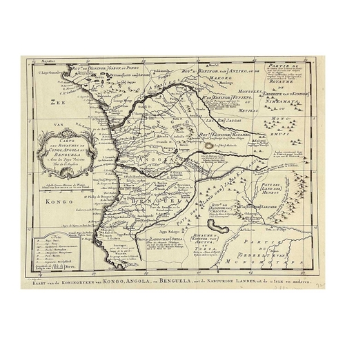 254 - (Indian Ocean and Africa) Jacues-Nicolas Bellin (1703-1772) Nine copper engraved maps J. Cary after ... 