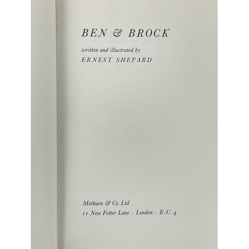 262 - Ernest H. Shepard Illustrations Six works 'Ben & Brock,' first edition, clipped dj, ink inscription ... 