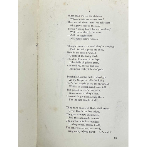 269 - Four works Smedley Norton. 'Bramcote Ballads. With a Brief Diary of the Late Conflict in South Afric... 