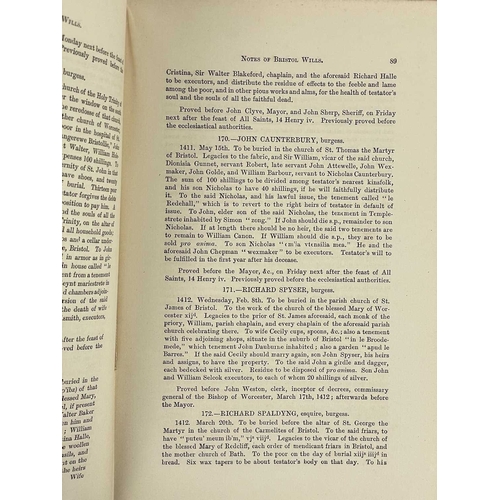 272 - Reginald R. Sharpe (ed).  'Calendar of Wills Proved and Enrolled in the Court of Husting, London A.D... 