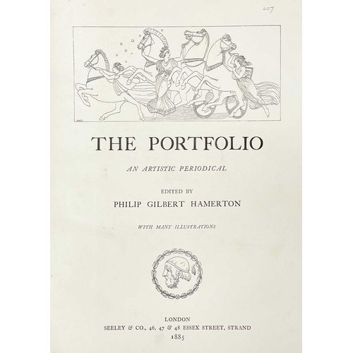 278 - HAMERTON, Philip George (editor) The Portfolio. An Artistic Periodical Three volumes; 1876 being a h... 