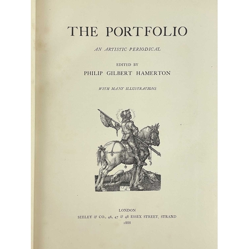 279 - HAMERTON, Philip George (editor) The Portfolio. An Artistic Periodical Three volumes; 1885 bound in ... 