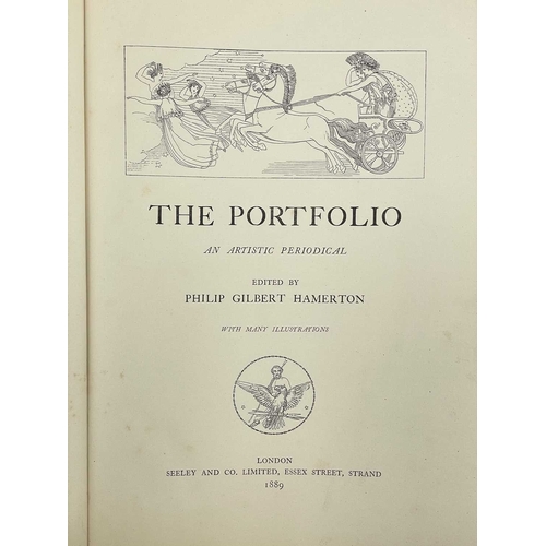 279 - HAMERTON, Philip George (editor) The Portfolio. An Artistic Periodical Three volumes; 1885 bound in ... 