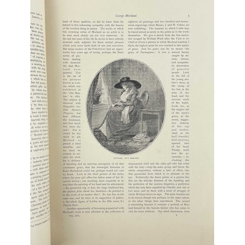 279 - HAMERTON, Philip George (editor) The Portfolio. An Artistic Periodical Three volumes; 1885 bound in ... 