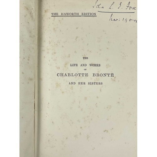 30 - The Bronte Sisters Seven uniformly bound works. 'The Life and Works of Charlotte Bronte and Her Sist... 