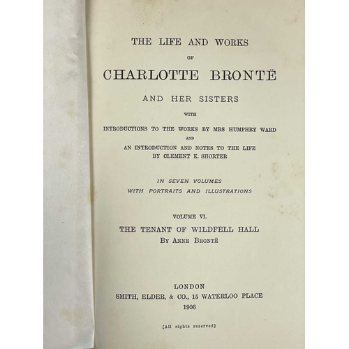 30 - The Bronte Sisters Seven uniformly bound works. 'The Life and Works of Charlotte Bronte and Her Sist... 