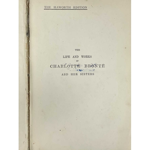 30 - The Bronte Sisters Seven uniformly bound works. 'The Life and Works of Charlotte Bronte and Her Sist... 