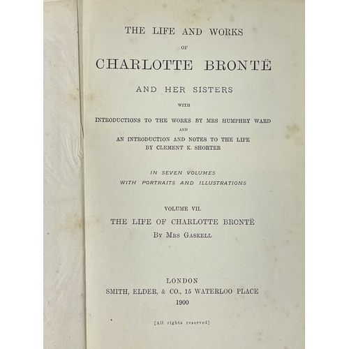 30 - The Bronte Sisters Seven uniformly bound works. 'The Life and Works of Charlotte Bronte and Her Sist... 