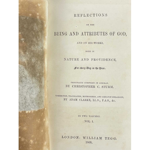 308 - (Christianity and Morality) Three works Christopher C. Sturm and Adam Clarke (trans). 'Reflections o... 