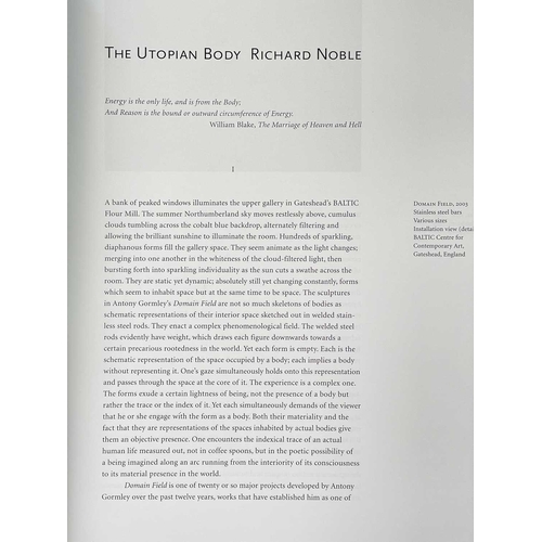 326 - (20th Century Art) Five good works GORMLEY, Antony. 'Anthony Gormley,' first edition, original decor... 