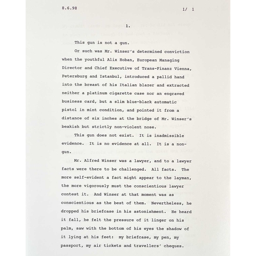 33 - John le Carre Single & Single An original pre-publication manuscript of the novel, printed on A4 she... 