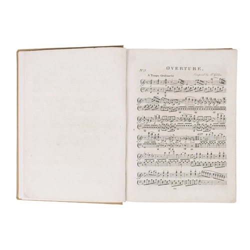 346 - (Sheet Music) A sammelband of early 19th century music for the Piano Forte Folio, modern full cloth,... 