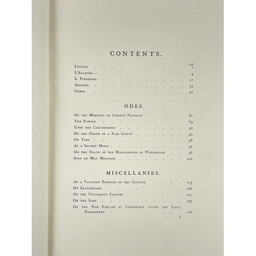 349 - Samuel Palmer illustrations The Shorter Poems of John Milton Oirginal blue cloth with gilt decoratio... 