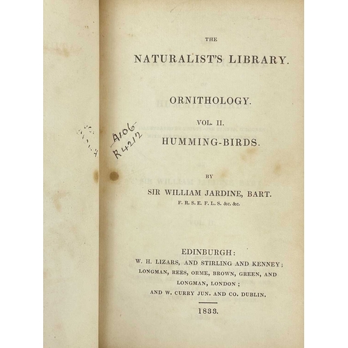 382 - (Ornithology) Naturalists Library Vols I and II, Ornithology Two volumes, full green leather with gi... 