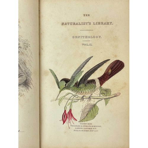 382 - (Ornithology) Naturalists Library Vols I and II, Ornithology Two volumes, full green leather with gi... 