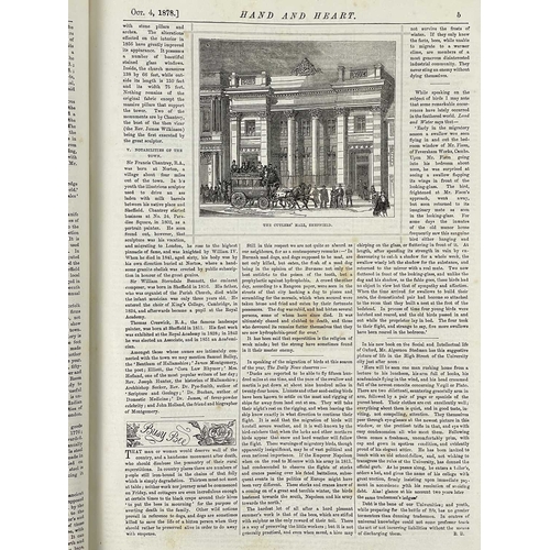 388 - (Victoriana) Charles Bullock (ed) Hand and Heart Volume IV only, near contemporary cloth library bin... 