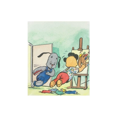 431 - (Sooty and Sweep) Original Book Artwork Thirty fine Pen, Ink & Watercolour From 'Sooty the Artist,' ... 