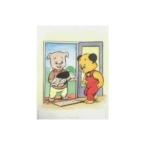 431 - (Sooty and Sweep) Original Book Artwork Thirty fine Pen, Ink & Watercolour From 'Sooty the Artist,' ... 