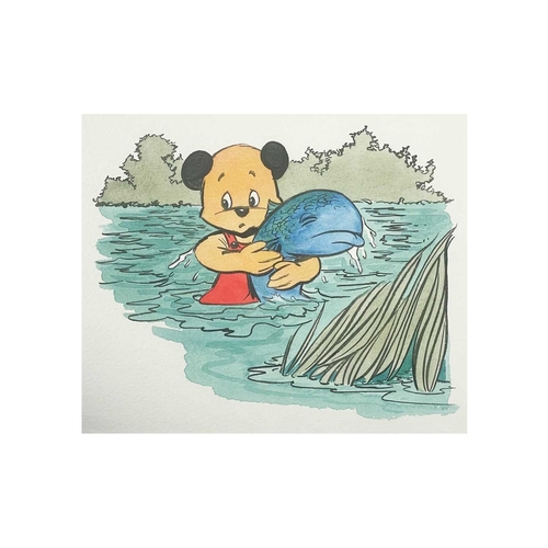 431 - (Sooty and Sweep) Original Book Artwork Thirty fine Pen, Ink & Watercolour From 'Sooty the Artist,' ... 