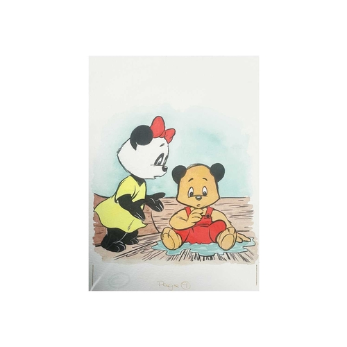 431 - (Sooty and Sweep) Original Book Artwork Thirty fine Pen, Ink & Watercolour From 'Sooty the Artist,' ... 