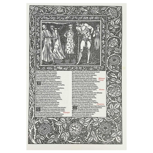 433 - [The Basilisk Press facsimile of the Kelmscott Chaucer] Ten double large format leaves Folio, all fo... 