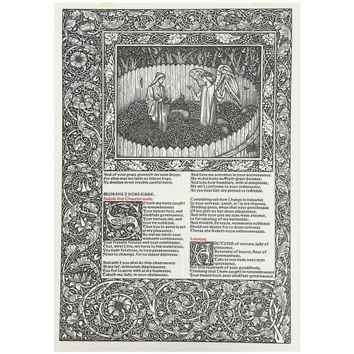 433 - [The Basilisk Press facsimile of the Kelmscott Chaucer] Ten double large format leaves Folio, all fo... 