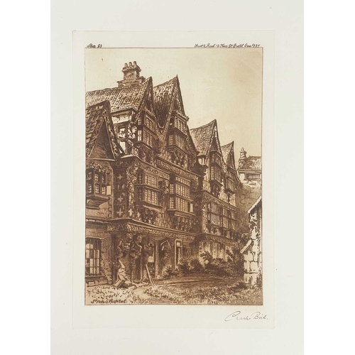 434 - Charles Bird Twenty Six plates from Picturesque Old Bristol All signed in graphite by the artist, le... 