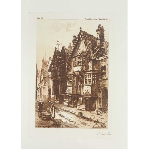 434 - Charles Bird Twenty Six plates from Picturesque Old Bristol All signed in graphite by the artist, le... 