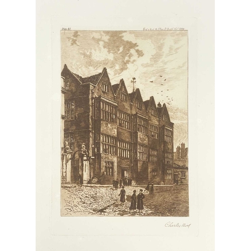 434 - Charles Bird Twenty Six plates from Picturesque Old Bristol All signed in graphite by the artist, le... 