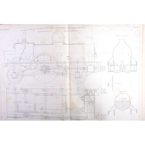 449 - (Railway and the Steam Engine) D. K. Clark. Railway Machinery: A Treatise on the Mechanical Engineer... 