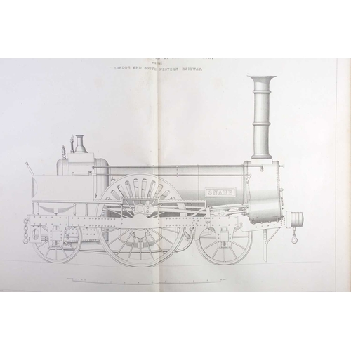 449 - (Railway and the Steam Engine) D. K. Clark. Railway Machinery: A Treatise on the Mechanical Engineer... 