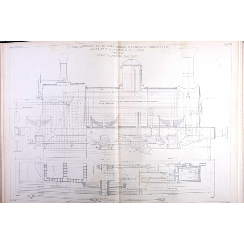 449 - (Railway and the Steam Engine) D. K. Clark. Railway Machinery: A Treatise on the Mechanical Engineer... 