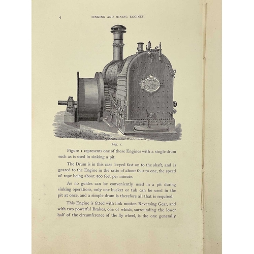 45A - (Mining) John Richardson A Treatise on Sinking and Mining Engines Original thin cloth debound, sun b... 