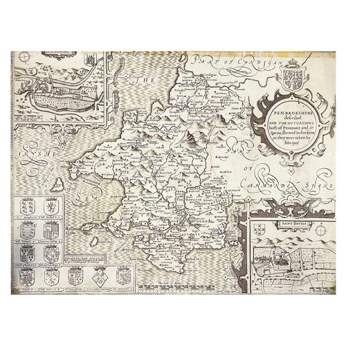 455 - A collection of 17th and 18th century copper engraved maps Nineteen Robert Morden. 'Cumberland,' unc... 