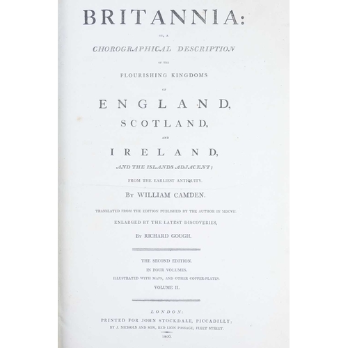 460 - William Camden and Richard Gough Britannia: Or, A Chronological Description of the Flourishing Kingd... 