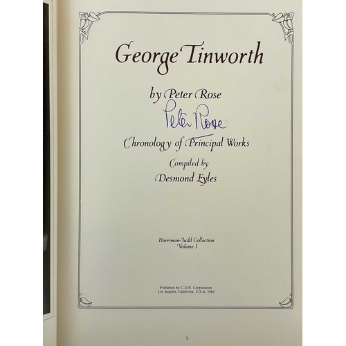 461 - (Signed) Peter Rose George Tinworth......Chronology of Principal Works Signed to title page, faux le... 